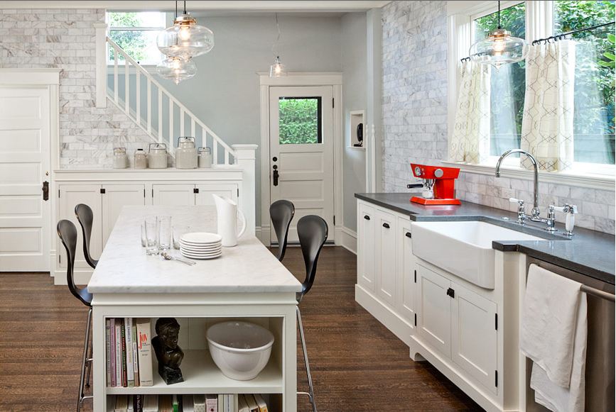 Country White Kitchen Cabinets