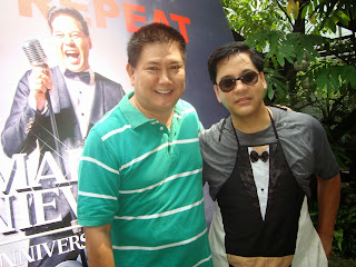 Martin Nievera and Mario Bautista of Showbiz Portal 