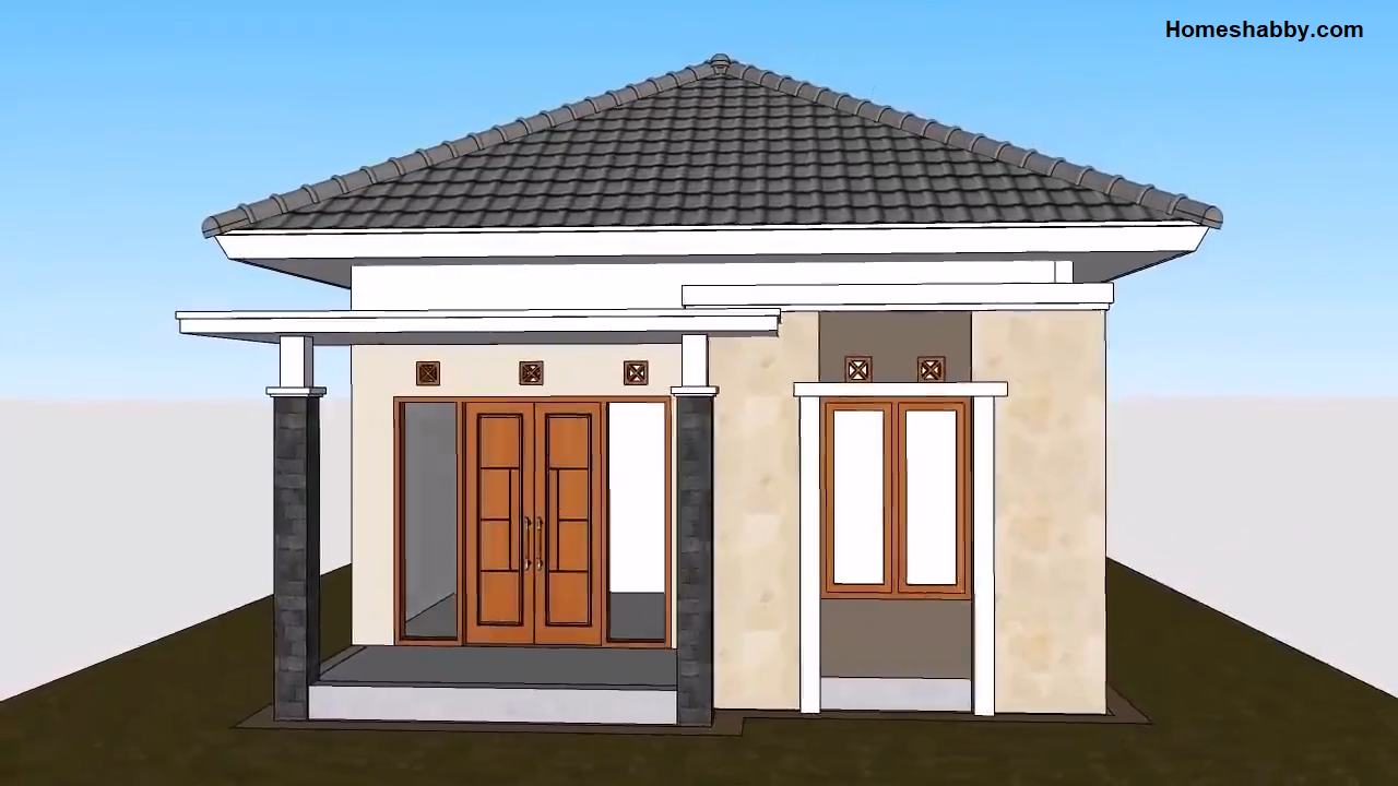 Desain Dan Denah Rumah Minimalis Ukuran 6 X 10 M Tampil Lebih Lega Lengkap Dengan RAB Nya Homeshabbycom Design Home Plans