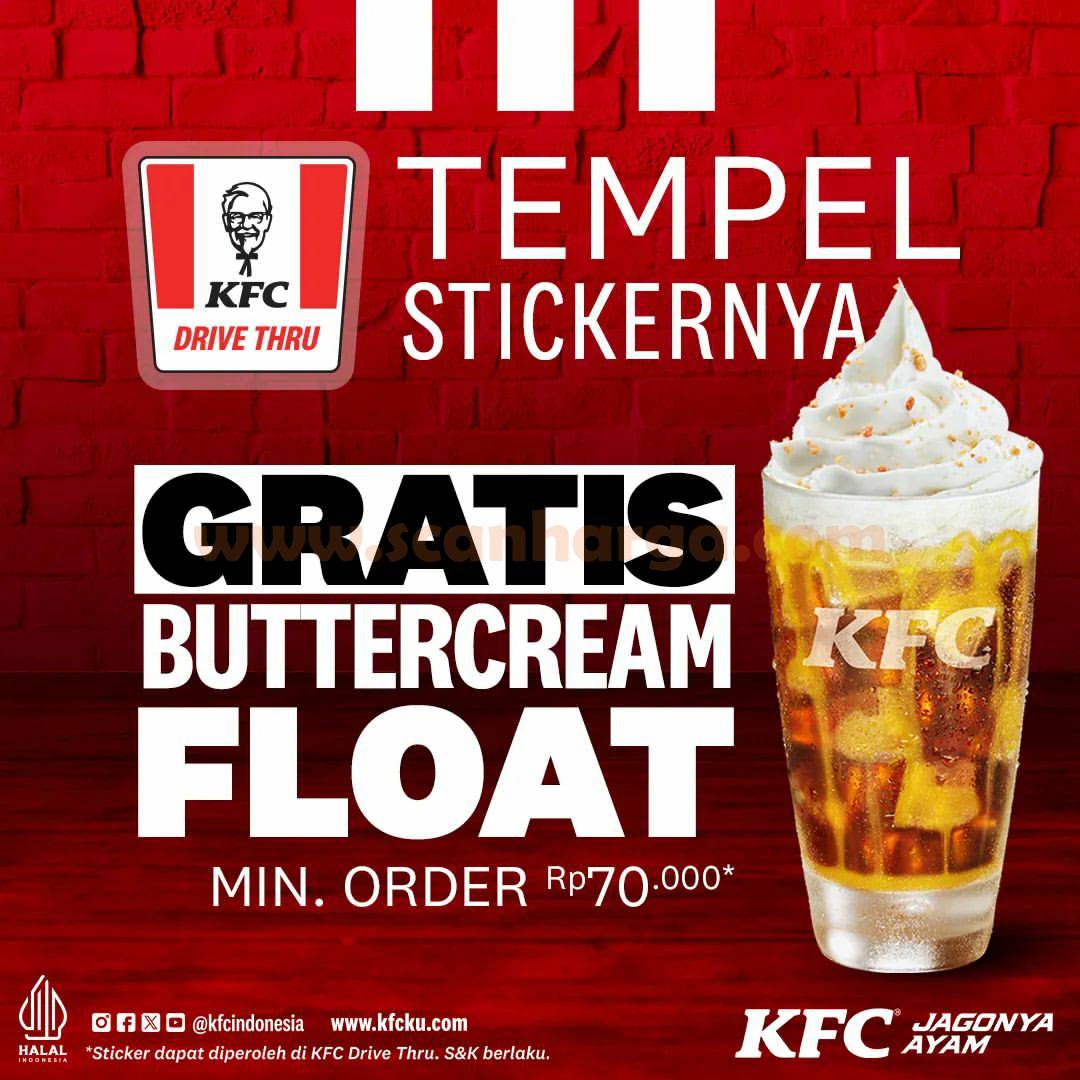 Promo KFC Terbaru Gratis Buttercream Float