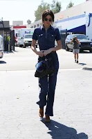 Kendall Jenner in a denim jumpsuit out and about in LA