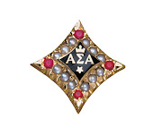 Alpha Sigma Alpha: • The Greek letters depict the sorority name and the .