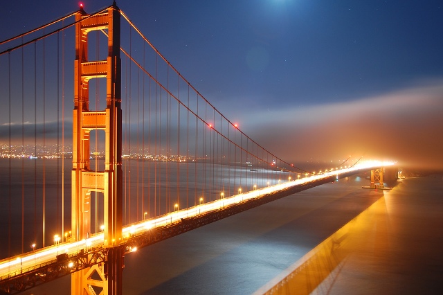 golden gate bridge at night wallpaper. golden gate bridge black and