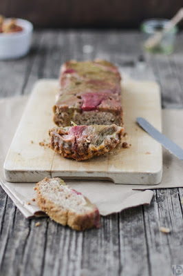 Rhubarb & Hazelnut Upside-down Cake