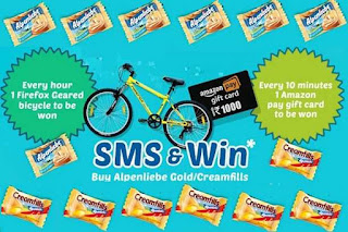 Alpenliebe Contest - Win Amazon Gift Card Rs.1000/- and Firefox Geared Bicycle 