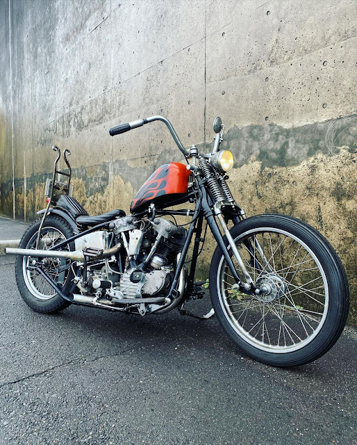 Harley Davidson Knucklehead By Duas Caras Cycles