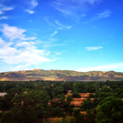 Summer in Fort Collins viewed from the Hilton Fort Collins Colorado