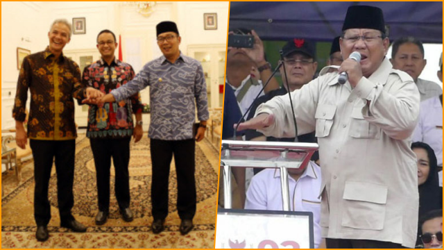 Survei Elektabilitas Capres 2024: Prabowo Jadi Pesaing Berat Tiga Gubernur di Jawa