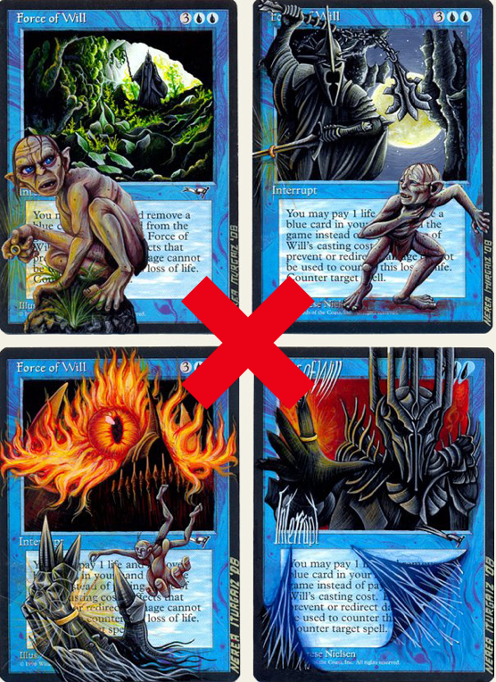 Infernal Magic : Reglas de las cartas alteradas