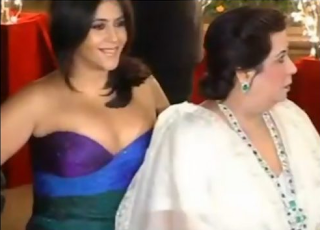 Hot Bollywood Actress Ektaa Kapoor Wardrobe Malfunction 