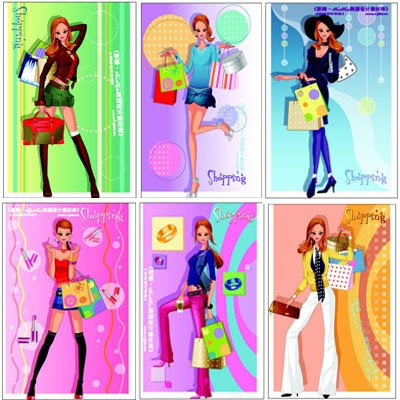 Girl Fashion Games Play  Girls on Fashion Girls Shopping Vector   Graphic Resource   Zatstyles