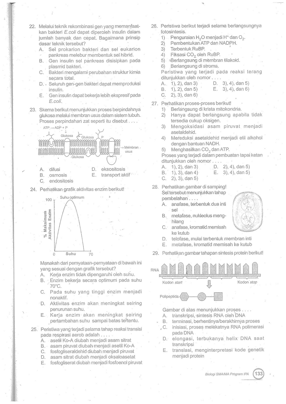 BIOLOGI GONZAGA: REAL SOAL UN BIOLOGI 2016