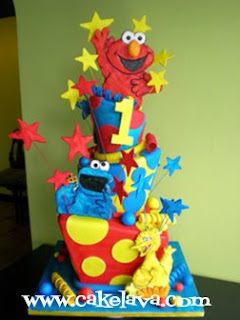 Sesame Street Birthday Cakes on Cakelava  Sesame Street Birthday Cake  Educational And Fun