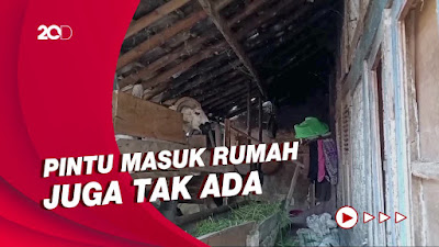 Sungguh Pilu! Keluarga di Cianjur Tinggal Satu Atap dengan Kandang Kambing