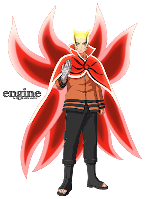 Naruto Baryon Mode PNG