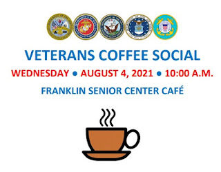 Veterans Coffee Social - Aug 4, 2021 - 10 AM