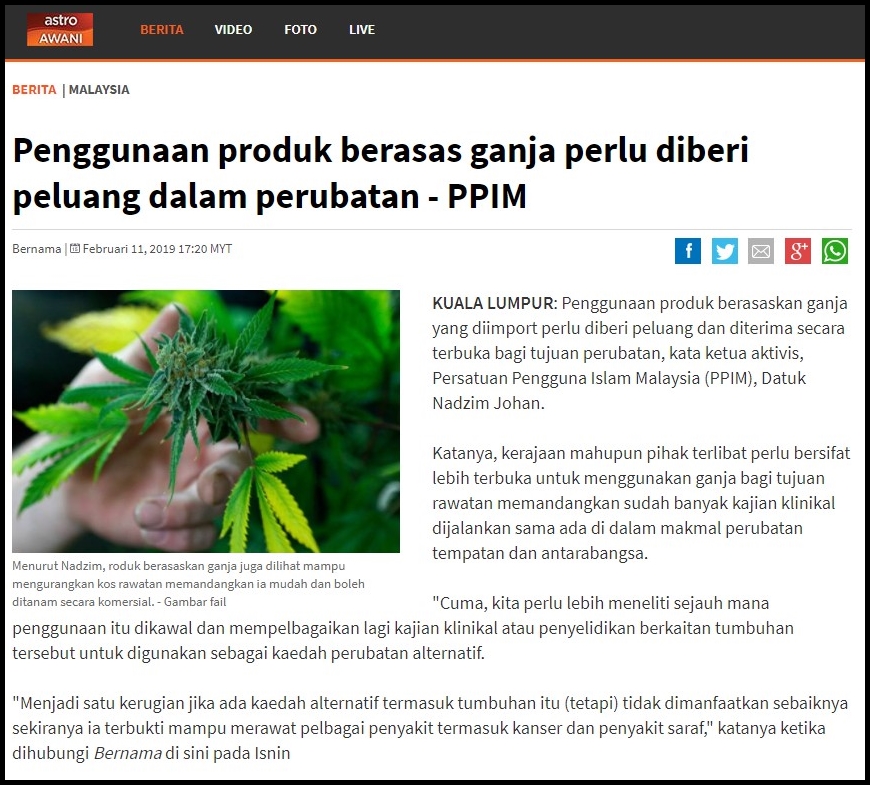 Blog Rasmi PPIM: 4810) PENGGUNAAN PRODUK BERASAS GANJA 