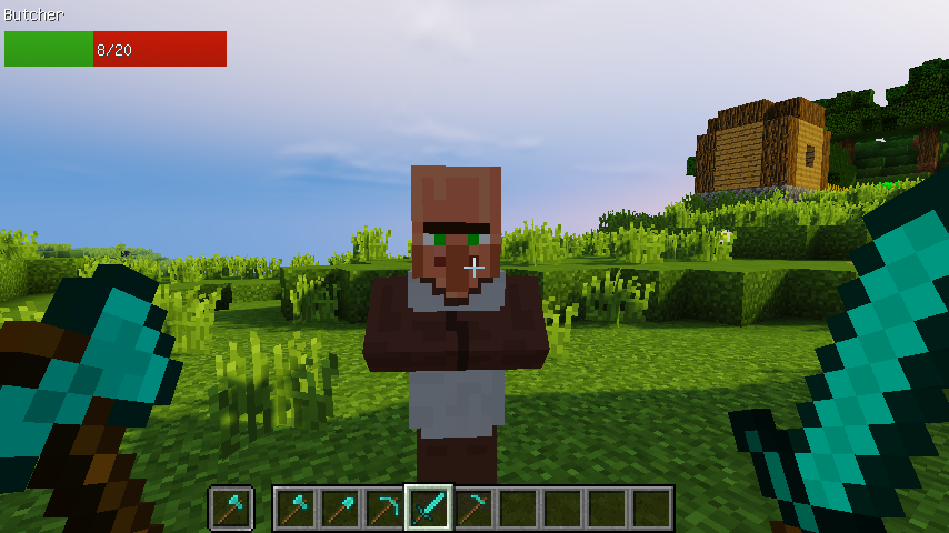 Minecraft 我的世界當個創世神各種介紹 血量顯示模組torohealth Damage Indicators 單人