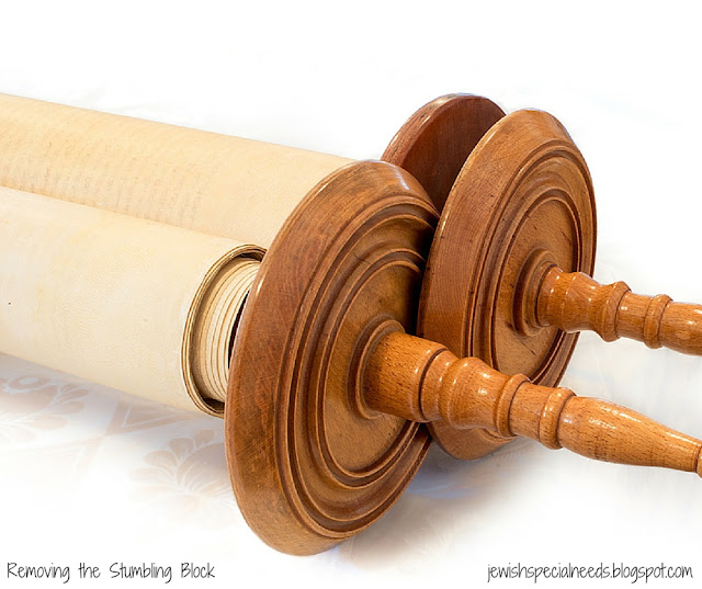 closed Torah scroll, sometimes inclusion makes me nervous; Removing the Stumbling Block