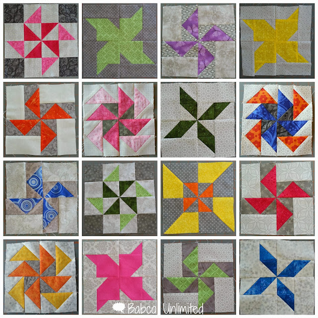 BabcoUnlimited.blogpsot.com -- WIP Pinwheel Quilt