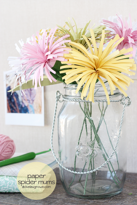 Paper Spider Mums