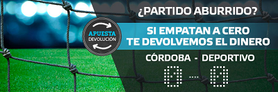 suertia bono 100 euros devolucion Córdoba vs Deportivo 7 noviembre