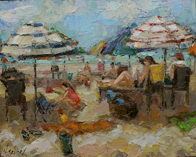 beach painting by Kathryn Morris Trotter, www.kathryntrotterart.com,