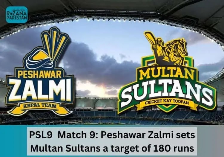 Peshawar zalmi vs Multan Sultan Match 9 Psl 9