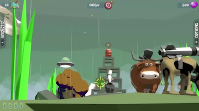 Rocket Cows Game Screenshot 1