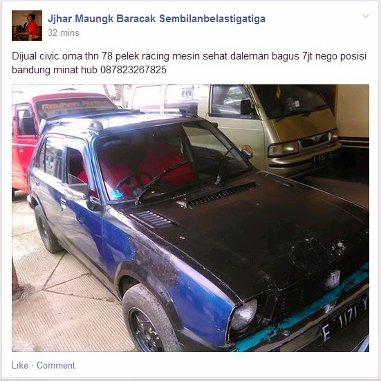 Mobil Bekas MURAH Civic Lawas Harga 7 Juta BANDUNG 