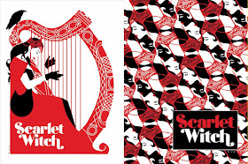 Scarlet Witch Marvel Comics Screen Prints by David Aja x Mondo