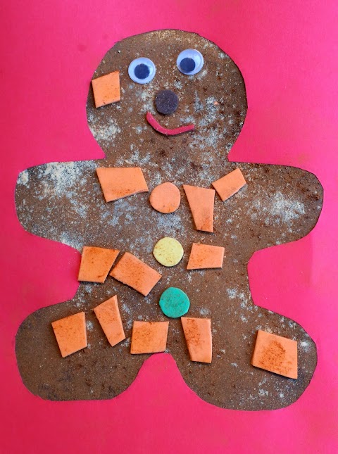 Christmas Craft for Kids Scented Gingerbread Man Art