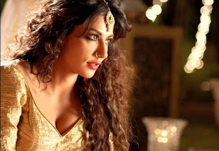 Chitrangada Singh hd Wallpaper and Images in Yellow Saree Showing Cleavage 
