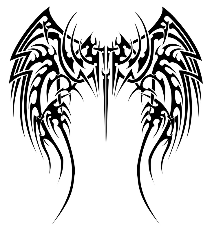 Tribal Angel Wings Tattoos Pictures and More