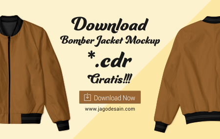 hoodie mockup cdr jaket Download Desain Mockup .CDR Gratis Bomber Jago File  Jacket