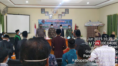 Babinsa Koramil 02: Kepada Anggota Bamus Yang baru dilantik Diharapkan Bisa Menjalankan Fungsinya Dengan Baik