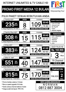 Mau pasang internet promo murah dari fasnet firstmedia ?