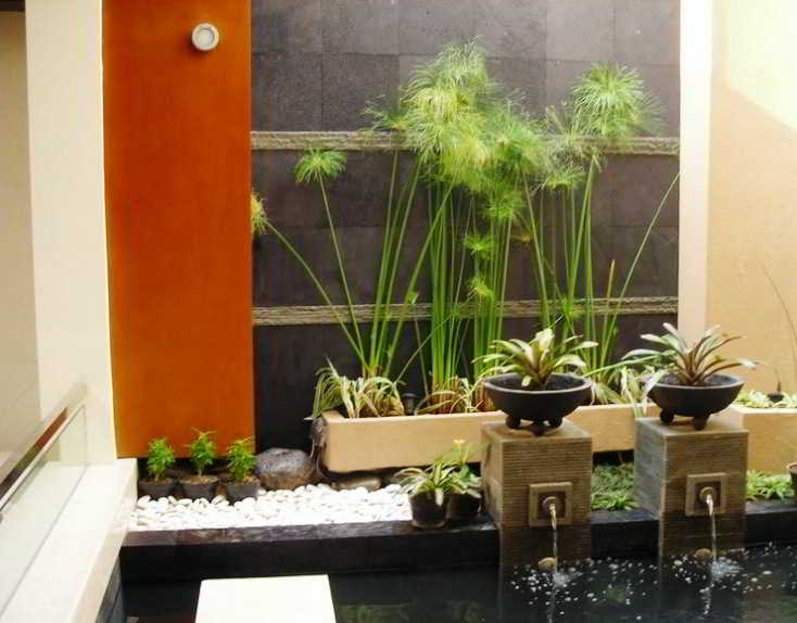 62 Desain Taman Minimalis Kreatif Depan Dalam Dan
