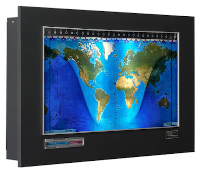 Geochron Standard World Clock with MapSet options, More Than A Moving Map or A Clock