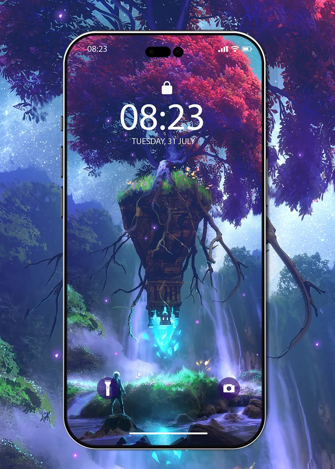 Unreal fantasy landscape wallpapers for iPhone