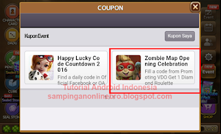 ZOMBIE MAP Event Coupon Code Free 1000 Diamond Get Rich Cover