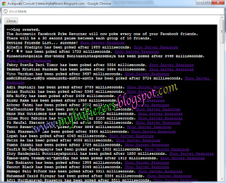 Auto Poke / Colek All Friends Facebook