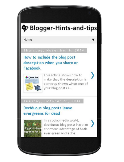 How to turn on a mobile theme / template for blogs in Blogger