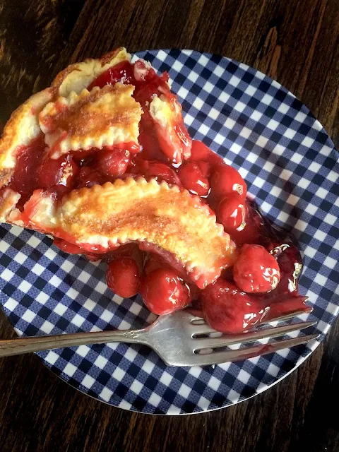 American Flag Pie, made with a homemade pie crust that brings this pie to a rich balance of buttery flakiness as well as a luscious sweet-tart taste of homemade pie filling.