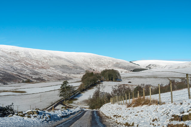 The road back down to the glen