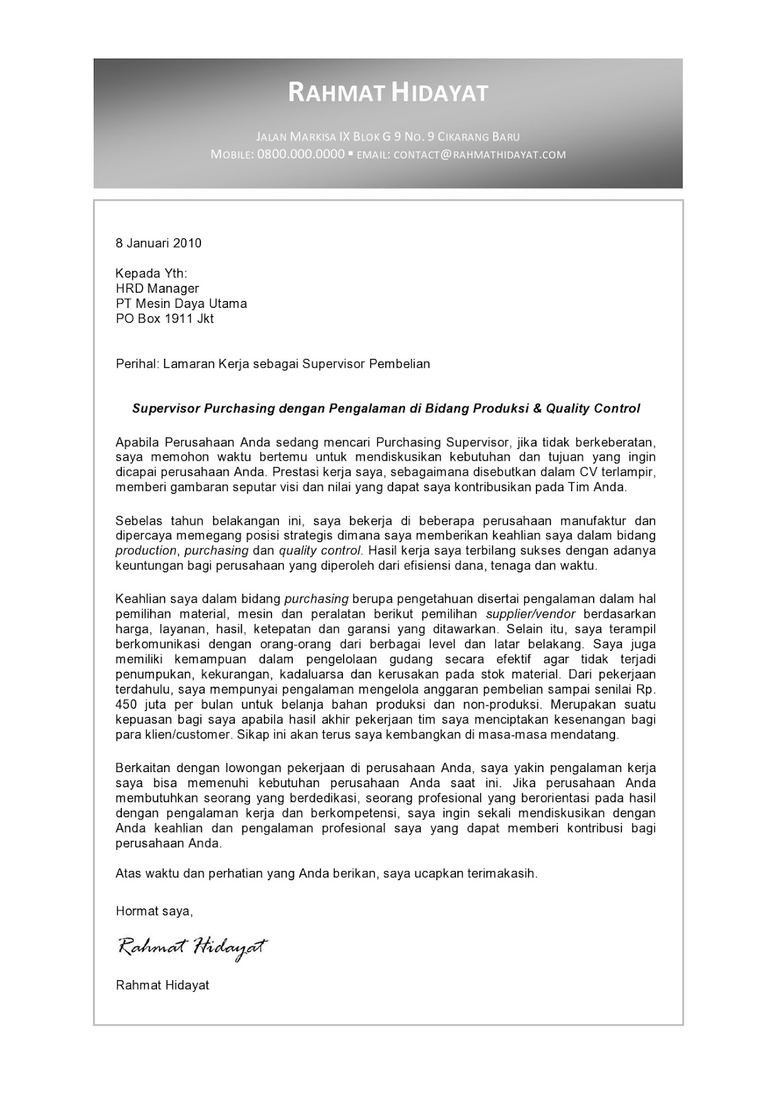 Cover Letter Template Word 2010 - Page 8