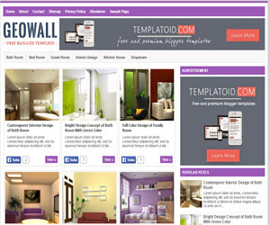 GeoWall Responsive Blogger Template Template Blogspot Website chia sẻ hình ảnh đẹp là một template blogspot đẹp