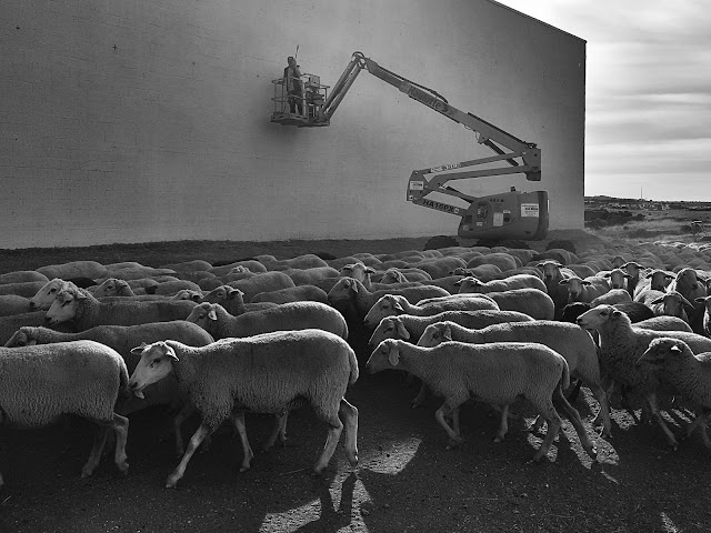 Juzbado, Salamanca, Joaquín Vila, Pablo S Herrero, mural