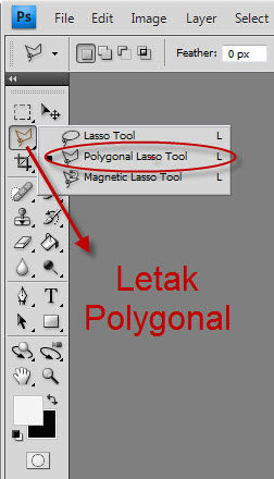 Belajar Design Grafis on Seleksi Menggunakan Polygonal Lasso Tool   Belajar Desain Grafis