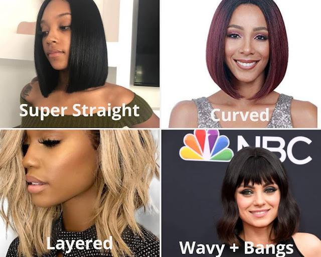 different ways to style a a-line bob